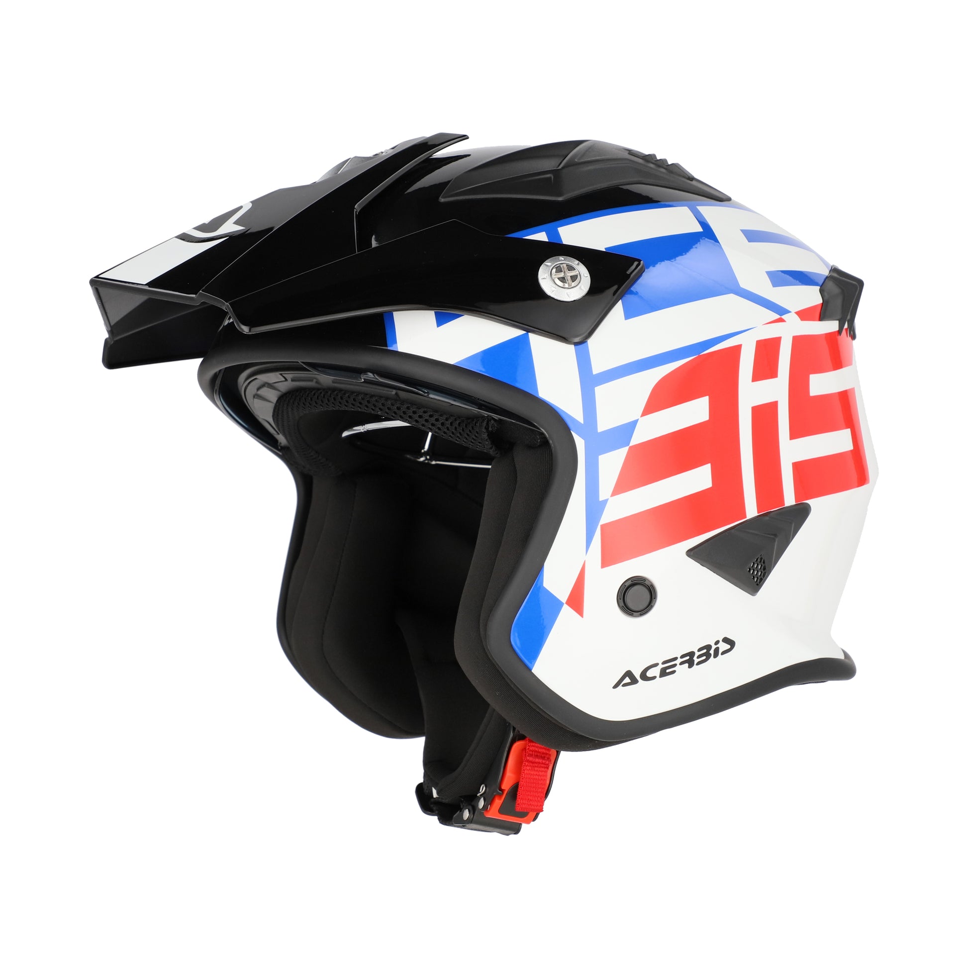 CASCO ACERBIS JET ARIA GRAPHIC BIANCO-BLU-ROSSO