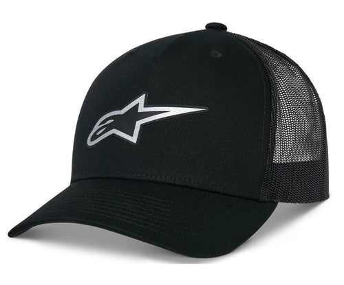 CAPPELLO ALPINESTARS REFLECT AGE T H NERO LOGO BIANCO