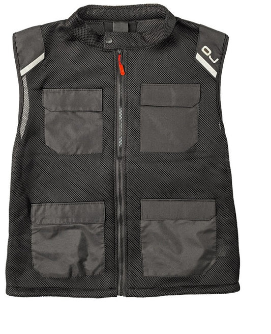 GILET PENTA FORATO NERO