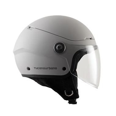 CASCO JET EL POP TUCANO GRIGIO CHIACCIO OPACO