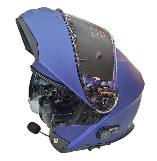 CASCO MODULARE ORIGINE LOGIC CON BLUETOOTH BLU OPACO
