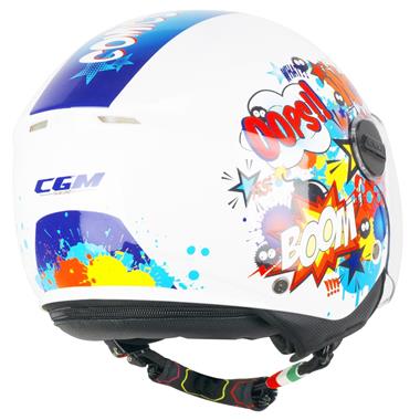 CASCO BAMBINO CGM YOUNG 261G MINI COMICS BLU BIANCO - Della Categoria Caschi Bambino Produttore CGM HELMETS - A soli €69! Acquista ora su Due Ruote Accessori