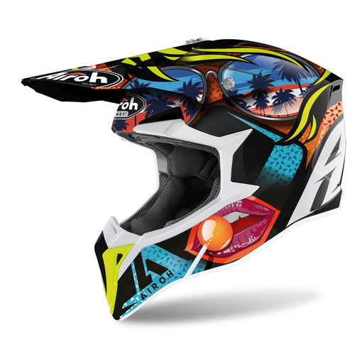 CASCO CROSS AIROH WRL35 WRAAP LOLLIPOP OMOL.2206 GLOSS - Della Categoria Caschi Enduro & Cross Produttore Airoh - A soli €135! Acquista ora su Due Ruote Accessori