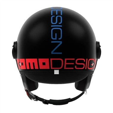 CASCO JET FGTR CLASSIC MOMODESIGN E2206 TWOFOLD OPACO NERO BLU ROSSO