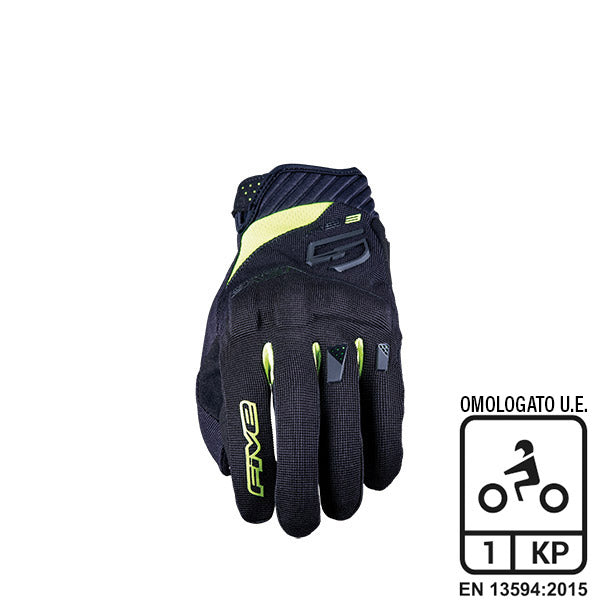 GUANTI FIVE RS3 EVO BLACK FLUO YELLOW - Della Categoria Guanti Estivi Uomo Produttore FIVE 5 - A soli €39.85! Acquista ora su Due Ruote Accessori