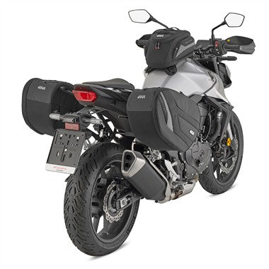 BORSE LATERALI CON STRAPS E CINGHIE 25L
