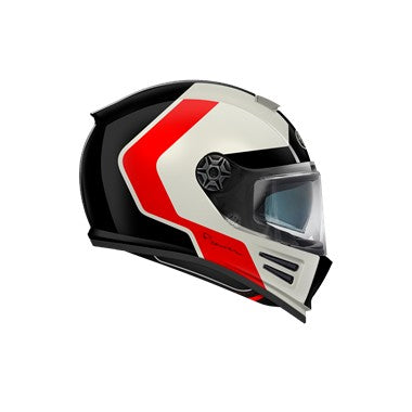 CASCO PREMIER 26 COMMANDER GP 92 BM L pinlock included BIANCO ROSSO TAGLIA S