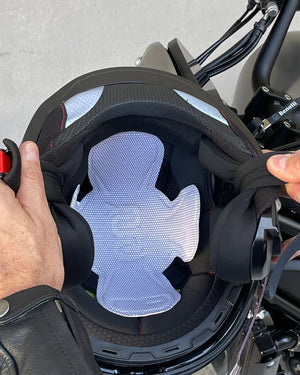 CALOTTINA SOTTO CASCO OJ FLOWER BIANCO JF0427