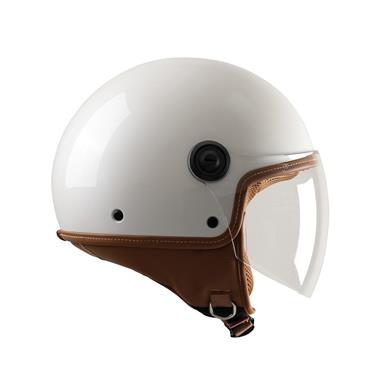 CASCO EL JETTIN 6.0 TUCANO BIANCO PERLATO INTERNO MARRONE - Della Categoria Caschi Jet Produttore Tucano Urbano - A soli €63.75! Acquista ora su Due Ruote Accessori