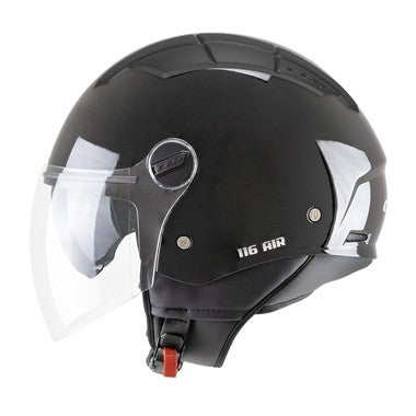 CASCO JET CGM 116A AIR MONO NERO LUCIDO