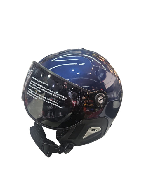 CASCO MIVIDA NEW ULTRALEGGERO OMOL. SCI-BIKE BLU SCURO LUCIDO