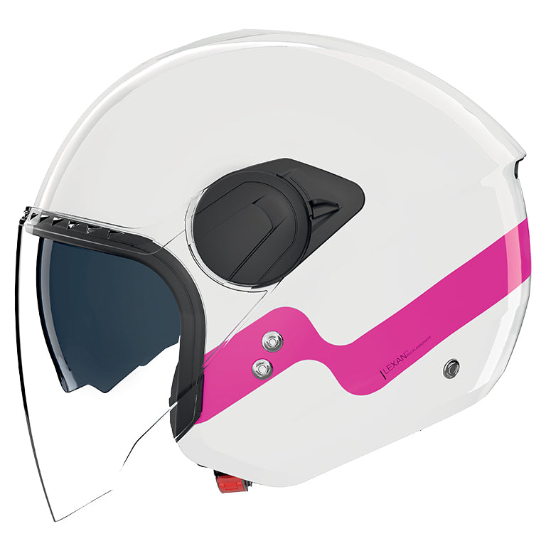 CASCO JET NOLAN N20-2 VISOR ZEFIRO 342 BIANCO FUCSIA