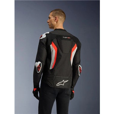 GIUBBINO UOMO ALPINESTARS T-GP AIR NERO ROSSO FLU
