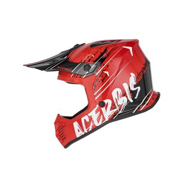 CASCO CROSS ACERBIS PROFILE ROSSO-NERO