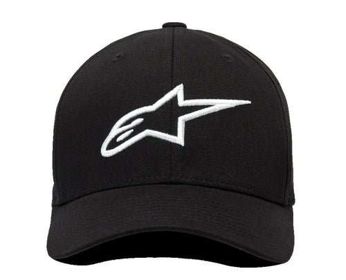 CAPPELLO ALPINESTARS AGELESS CURVE HAT NERO LOGO BIANCO