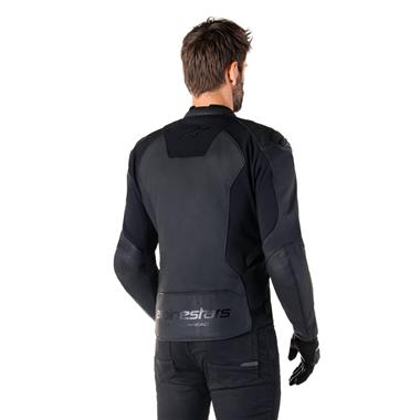 GIUBBINO ALPINESTARS FASTER V3 LEATHER JACKET NERO NERO