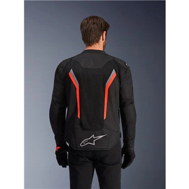 GIUBBINO UOMO ALPINESTARS AST V3 AIR NERO GRIGIO ROSSO FLU