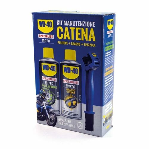 KIT MANUTENZIONE E PULIZIA PER CATENA WD-40 - Della Categoria Pulizia & Manutenzione Produttore WD-40 - A soli €39.99! Acquista ora su Due Ruote Accessori