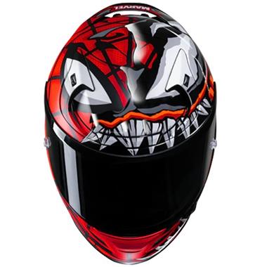 CASCO INTEGRALE HJC RPHA12 MAXIMIZED VENOM MARVEL REPLICA MC1SF