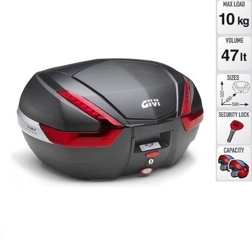 BAULETTO GIVI V47NN MONOKEY NERO PER MOTO E SCOOTER - Della Categoria Bauletti Produttore Givi - A soli €209.25! Acquista ora su Due Ruote Accessori