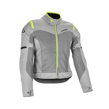 GIUBBINO ACERBIS DONNA CE RAMSEY VENT 2.0  GRIGIO-GIALLO