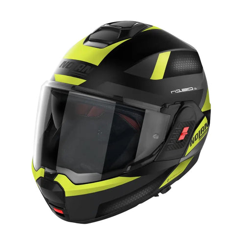 CASCO REVERS NOLAN N120-1 SUBWAY N-COM 023 NERO GIALLO FLU OPACO - Della Categoria Caschi Modulare Produttore Nolan Helmets - A soli €376! Acquista ora su Due Ruote Accessori