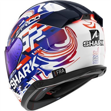 CASCO SHARK INTEGRALE SKWAL I3 REPLICA ZARCO GP DE FCE WHITE VIOLET BLUE