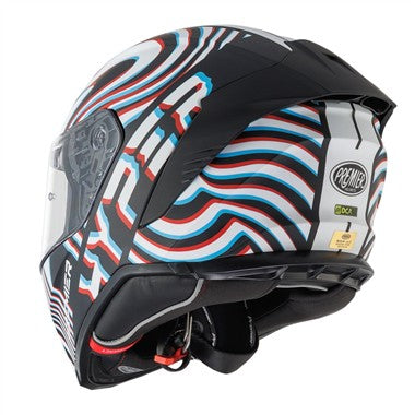 CASCO INTEGRALE PREMIER 26 HYPER PSY8BM BIAN-NERO-BLU-ROSSO OPACO