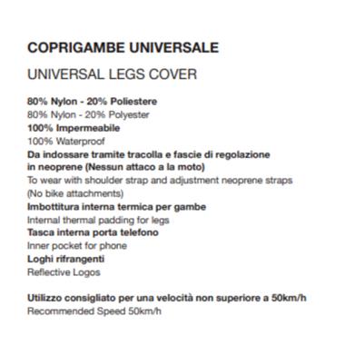 COPRIGAMBE MPH UNIVERSALE NERO