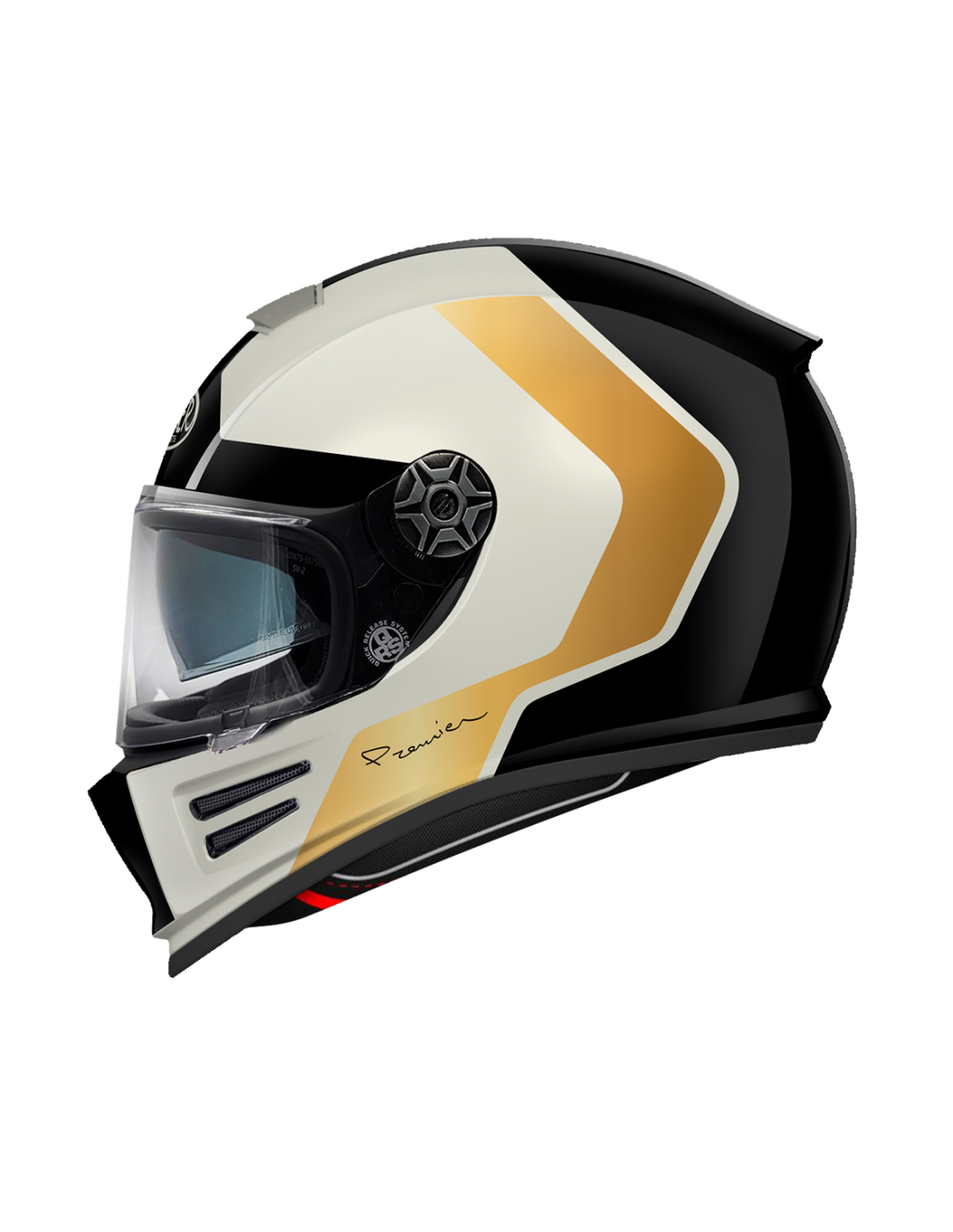 CASCO PREMIER 26 COMMANDER GP 92 BM L pinlock included BIANCO ROSSO