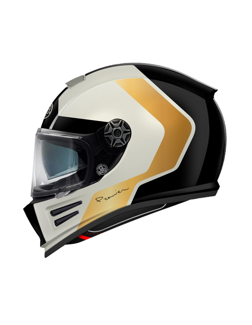 CASCO PREMIER 26 COMMANDER GP 92 BM L pinlock included BIANCO ROSSO