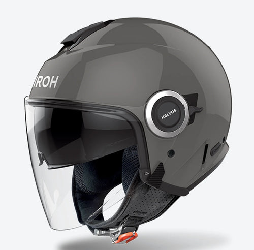 CASCO AIROH JET HELYOS HE699 GRIGIO LUCIDO ECE 2206 - Della Categoria Caschi Jet Produttore Airoh - A soli €112.50! Acquista ora su Due Ruote Accessori