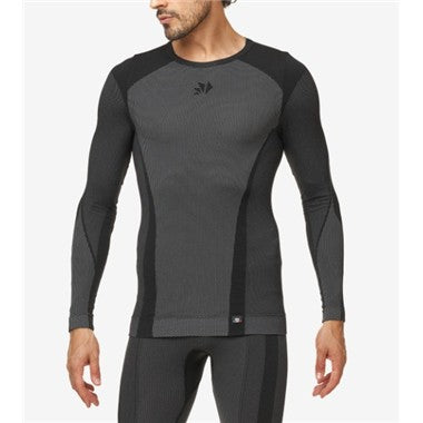 MAGLIA A MANICHE LUNGHE 4 STAGIONI NERA CARBON