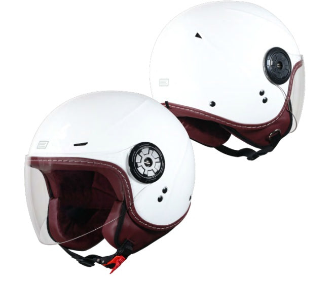 CASCO JET ORIGINE GARDA SOLID BIANCO LUCIDO