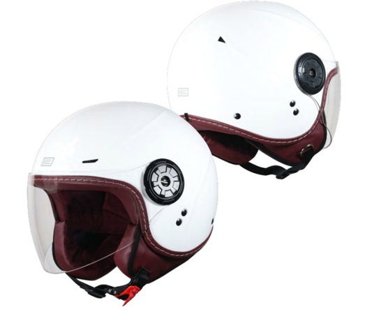 CASCO JET ORIGINE GARDA SOLID BIANCO LUCIDO