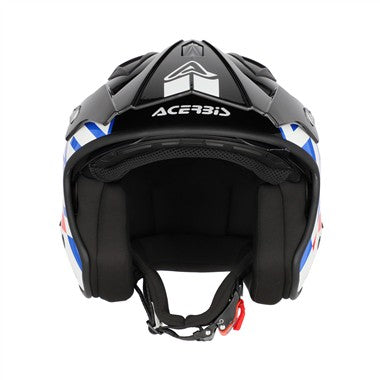 CASCO ACERBIS JET ARIA GRAPHIC BIANCO-BLU-ROSSO