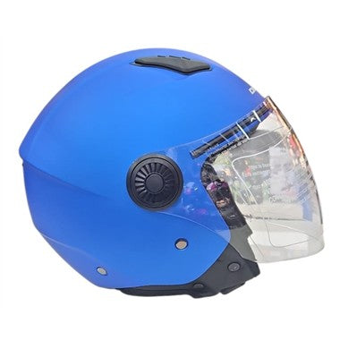 CASCO JET DIEFFE DF34 BLU OPACO