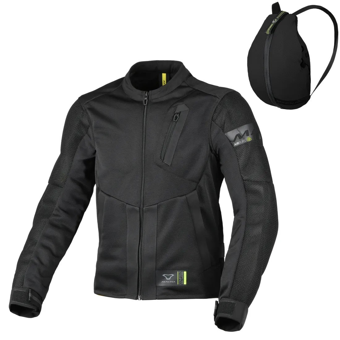 GIUBBINO MACNA UOMO TORIDO NERO A ZAINO