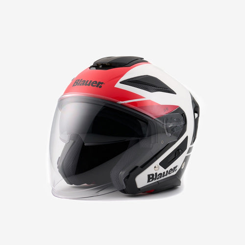 CASCO BLAUER JET-JJ01 BIANCO ROSSO NERO ECE 22-06 - Della Categoria Caschi Jet Produttore BLAUER - A soli €135.20! Acquista ora su Due Ruote Accessori