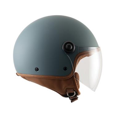 CASCO EL JETTIN 6.0 TUCANO PETROLIO BLU OPACO INTERNO MARRONE - Della Categoria Caschi Jet Produttore Tucano Urbano - A soli €68! Acquista ora su Due Ruote Accessori