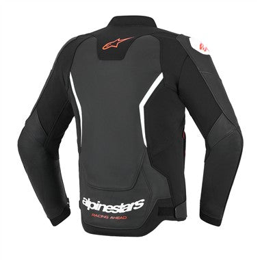 GIUBBINO UOMO PELLE ALPINESTARS GP FORCE V2 NERO BIANCO