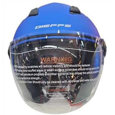 CASCO JET DIEFFE DF34 BLU OPACO