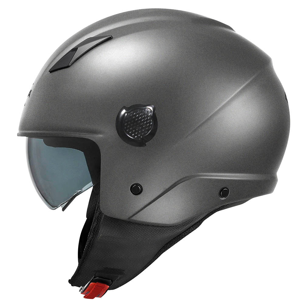 CASCO DEMI-JET KV58 TITANIO OPACO