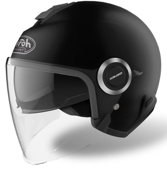 CASCO AIROH JET HELYOS HE611 NERO OPACO ECE 2206 - Della Categoria Caschi Jet Produttore Airoh - A soli €112.50! Acquista ora su Due Ruote Accessori