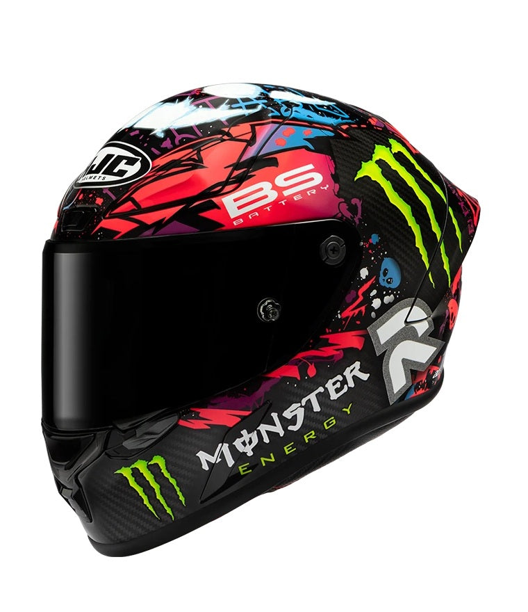 CASCO INTEGRALE HJC RPHA1 V2 CARBON FUNKY DIABLO MC8