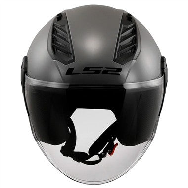 CASCO JET OF616 AIRFLOW II LS2 E2206 GRIGIO NARDO LUCIDO