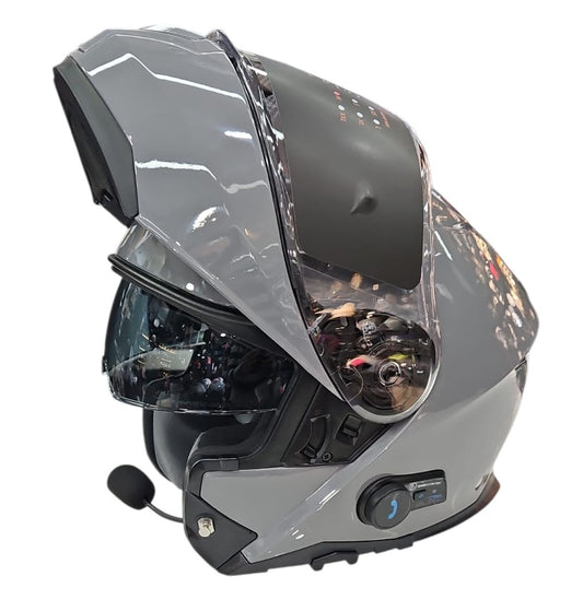 CASCO MODULARE ORIGINE LOGIC CON BLUETOOTH GRIGIO LUCIDO