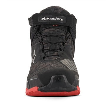 SCARPA ALPINESTARS CR-X DRYSTAR RIDING SHOES BLACK CAMO RED