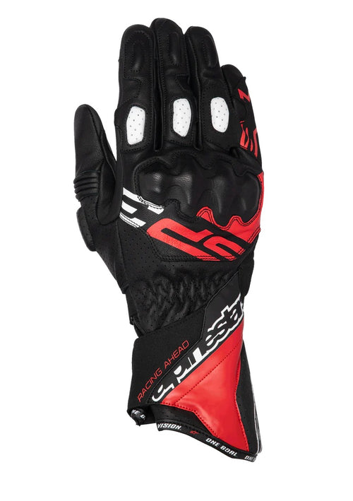 GUANTI ALPINESTARS SP-3 NERO BRIGHT ROSSO BIANCO