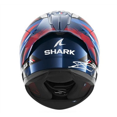 CASCO SHARK SKWAL CUP REPLICA ZARCO GP DE FRANCE BLUE CHROME RED